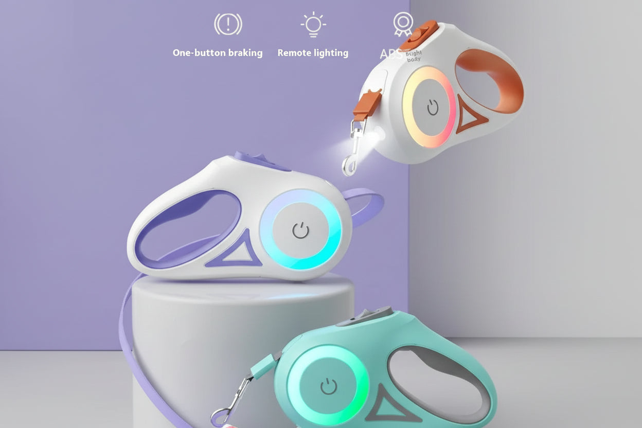 Retractable Dog Leash with Spotlight - Trendora