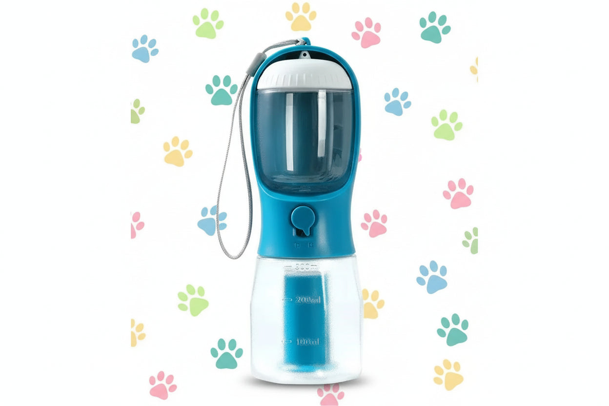 3‑in‑1 Portable Dog Water Bottle - Trendora