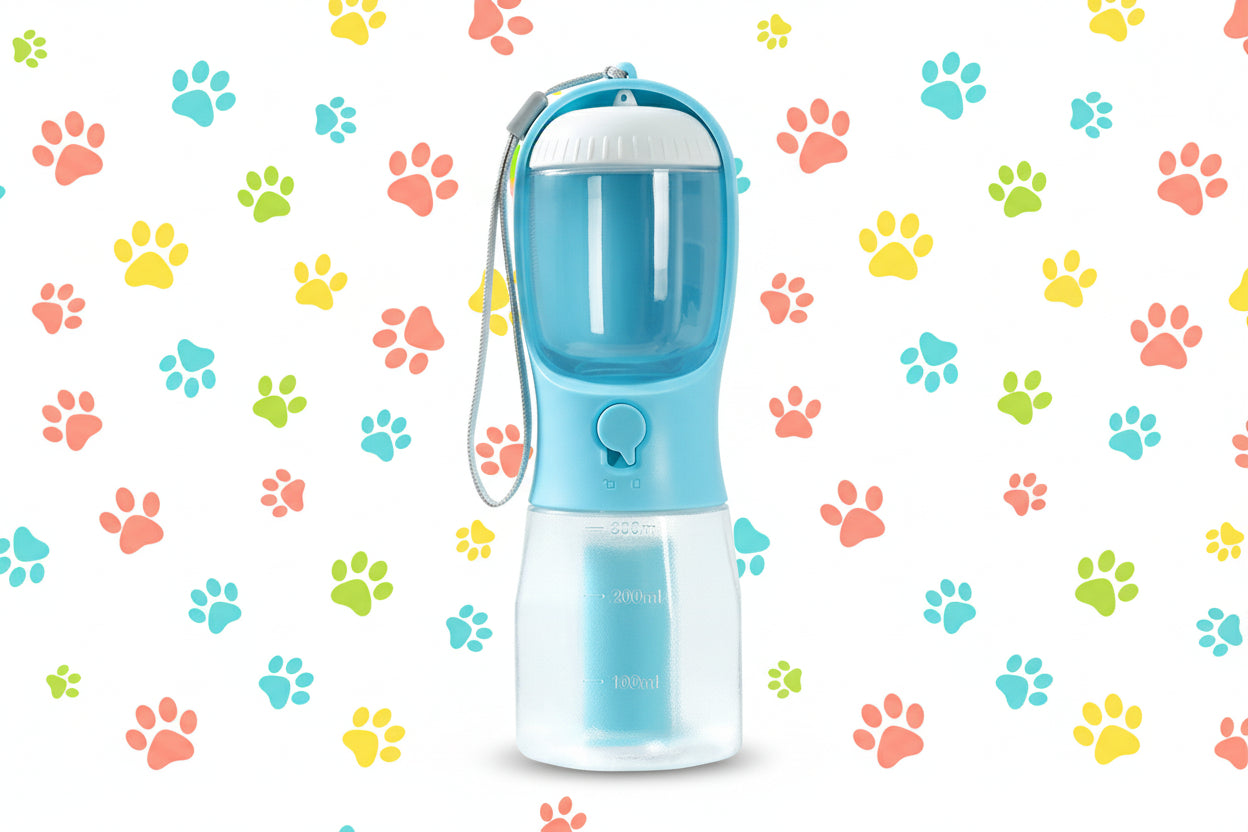 3‑in‑1 Portable Dog Water Bottle - Trendora
