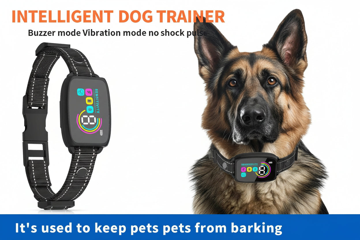 Smart Rechargeable Anti‑Bark Dog Collar - Trendora