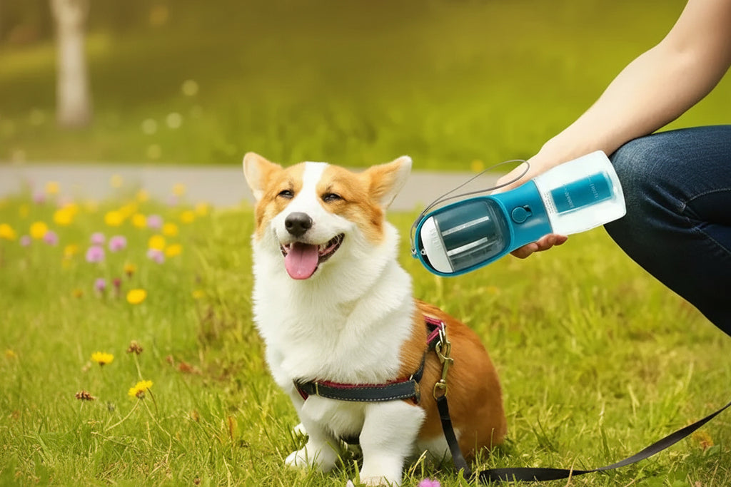 3‑in‑1 Portable Dog Water Bottle - Trendora