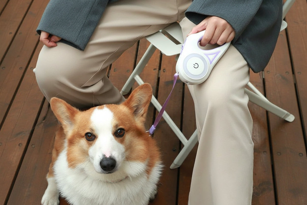 Retractable Dog Leash with Spotlight - Trendora