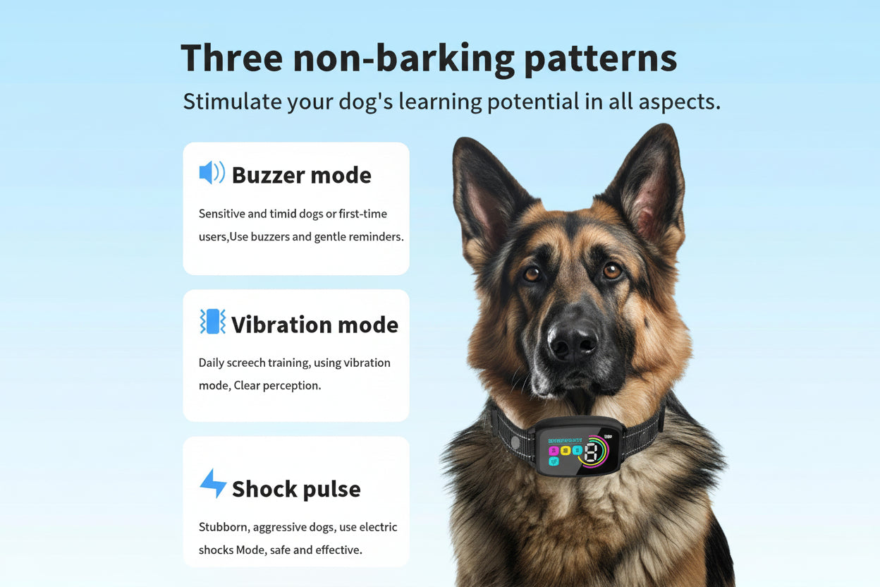 Smart Rechargeable Anti‑Bark Dog Collar - Trendora