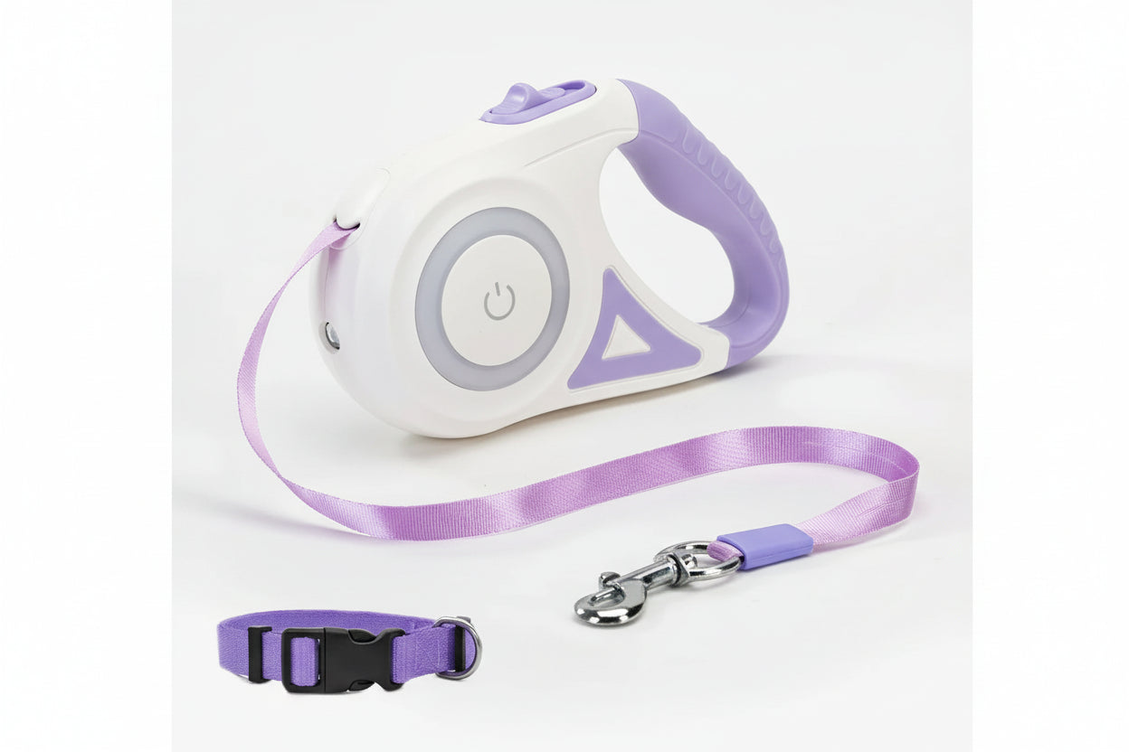 Retractable Dog Leash with Spotlight - Trendora