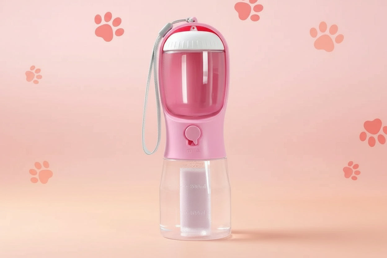 3‑in‑1 Portable Dog Water Bottle - Trendora