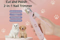 2‑in‑1 Pet Nail Clippers with LED Light - Trendora