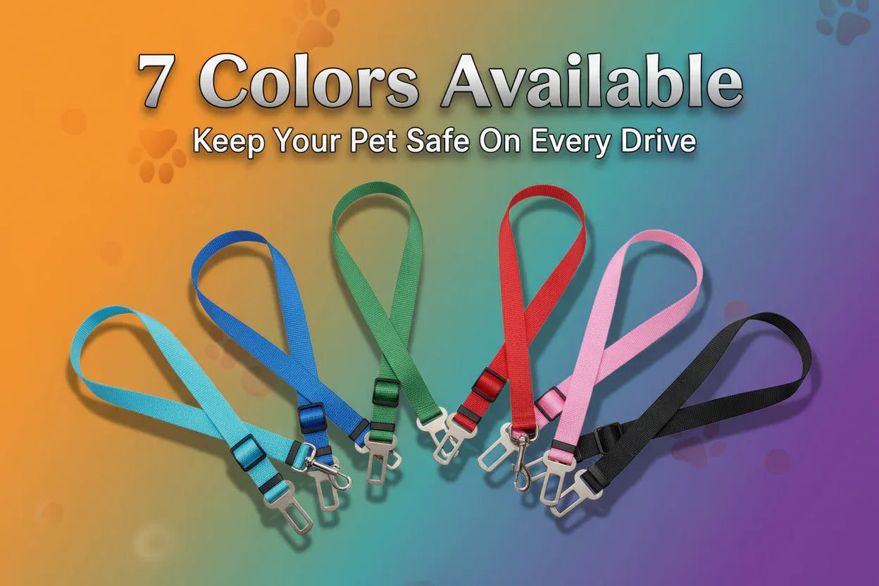 Pet Car Seat Belt – Retractable Safety Harness - Trendora