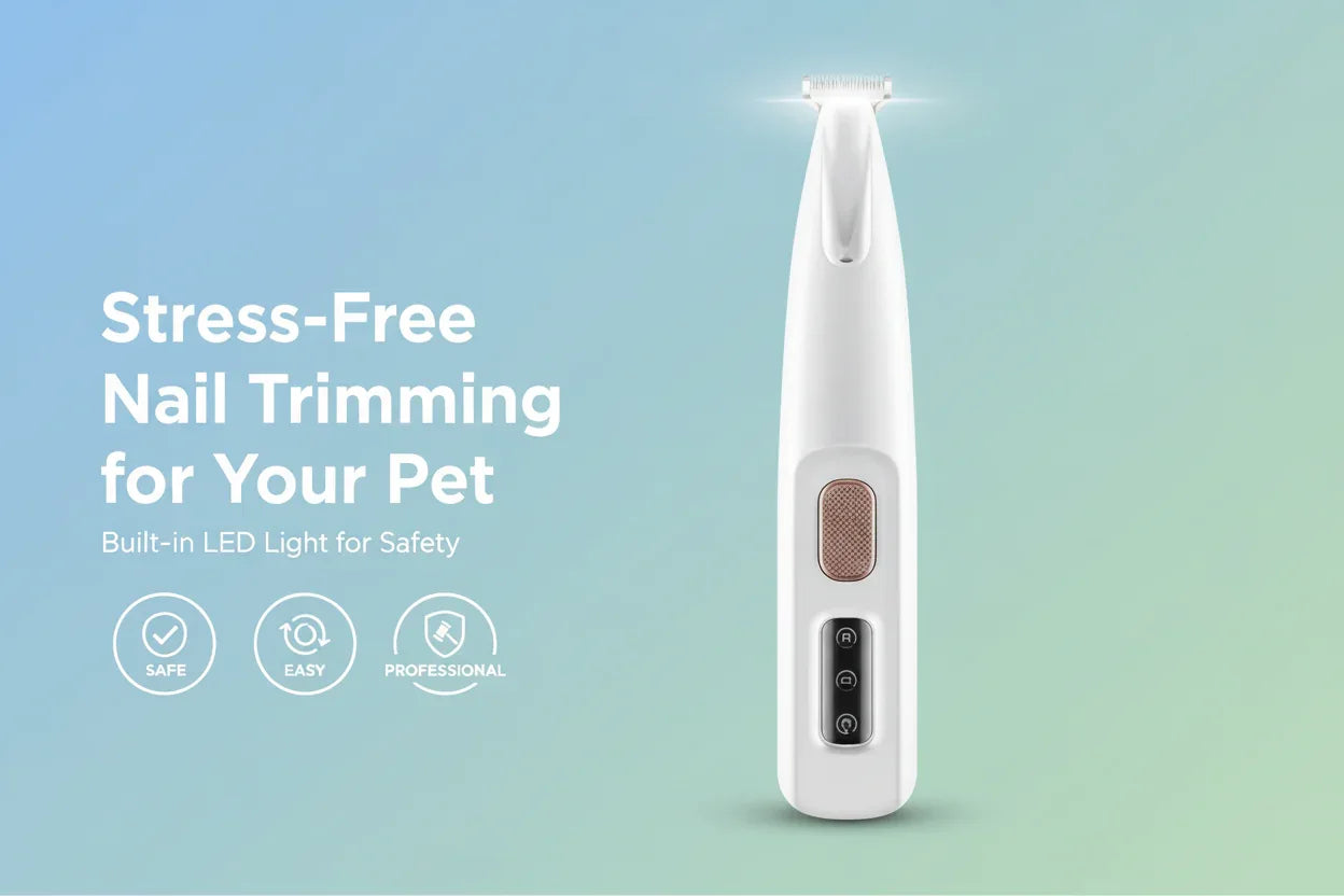 2‑in‑1 Pet Nail Clippers with LED Light - Trendora